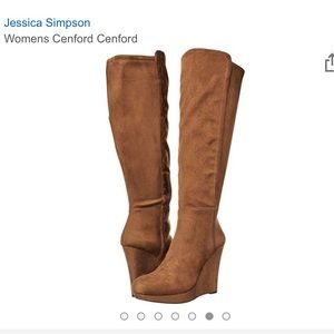 Jessica Simpson Wegdge Knee Boots size 8.5